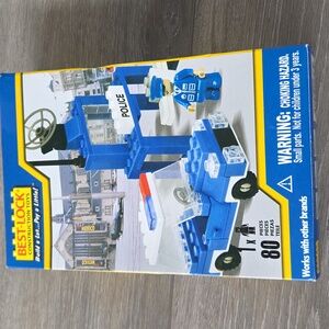 Best-Lock Police Building Set - Blue